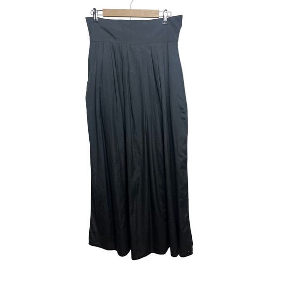 Madison Mathews Black Silk Maxi Skirt Sz. M - Picture 1 of 4